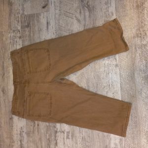Cropped camel jeans